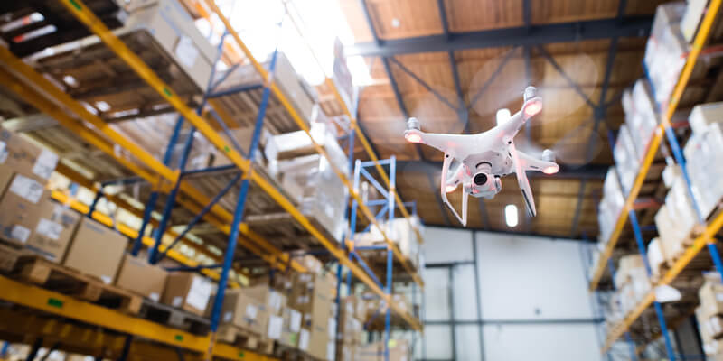 Drone in Warehouse